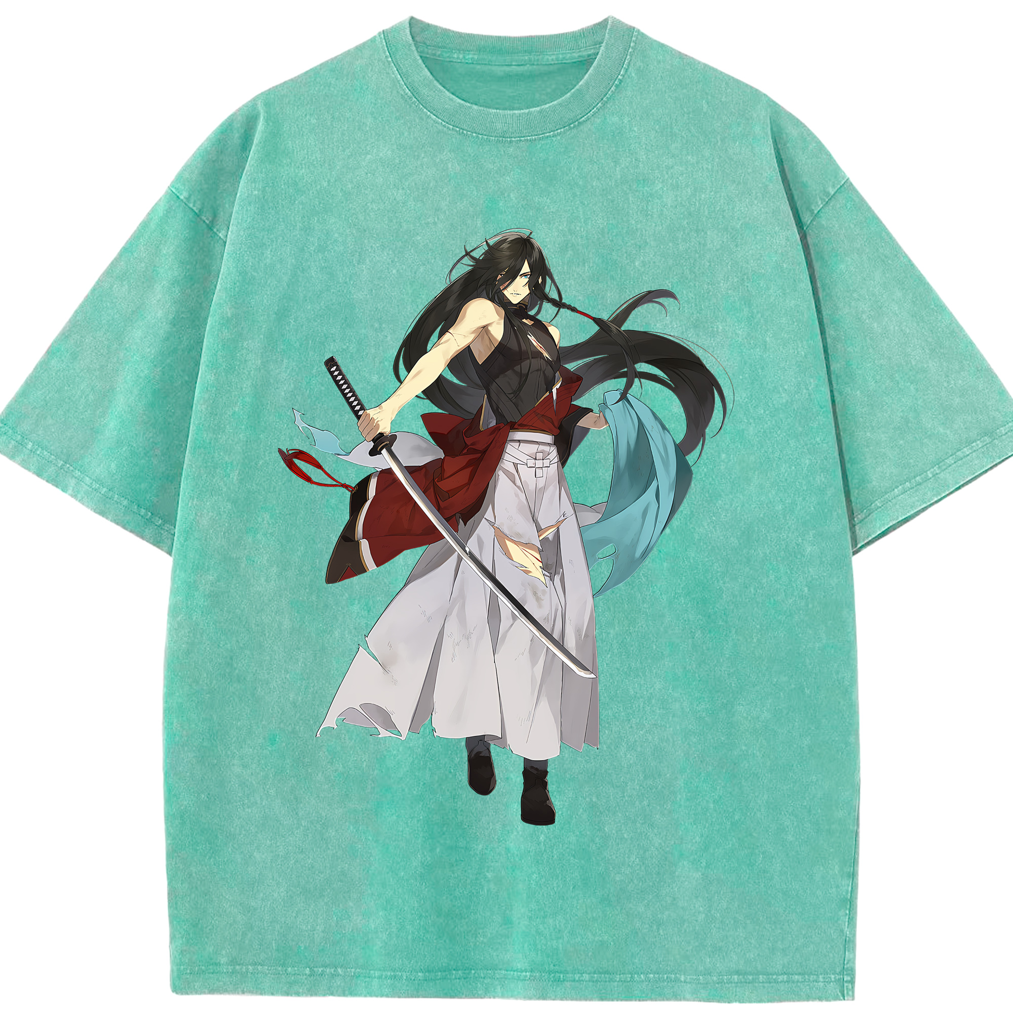 （画像用） 刀剣乱舞 Touken Ranbu 綿100% ヴィンテージ風 半袖Tシャツ（フロントプリント）